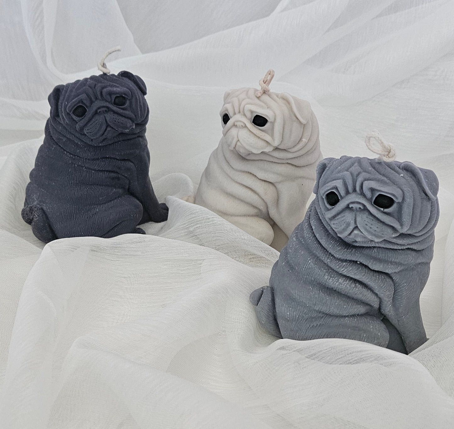 Honden kaars- Mopshond