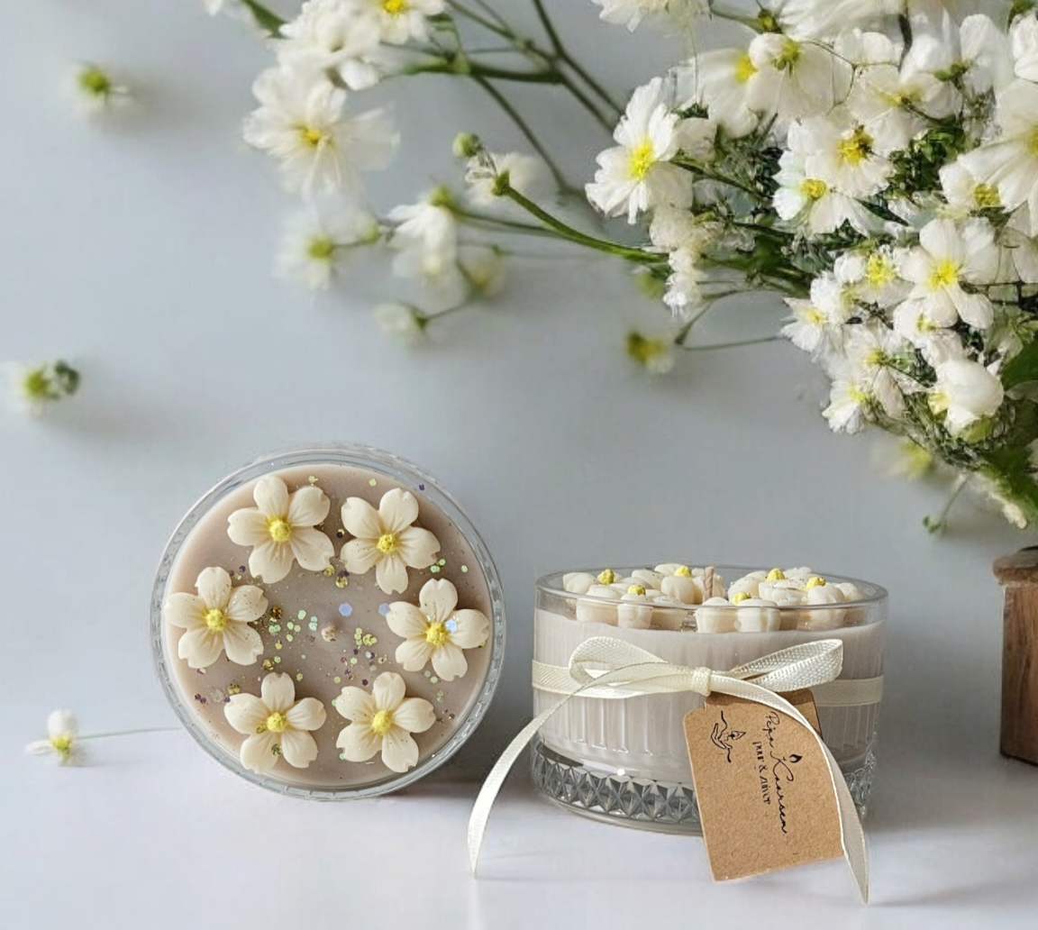 Blooming Candle Wit - Vanille